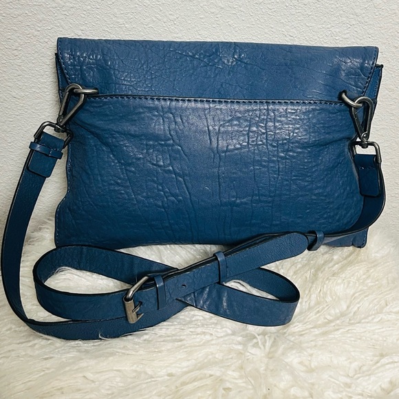 Treasure & Bond Slate Blue Genuine Leather Crossbody Bag - Picture 2 of 7
